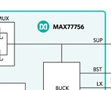 Понижающий DC-DC преобразователь Maxim с двухканальным мультиплексором входного питания